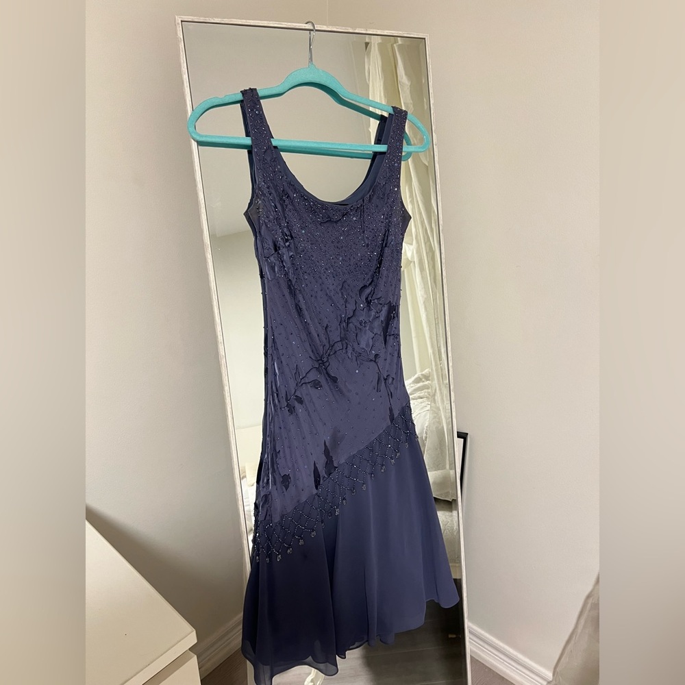 Alex Evenings Beaded Midi Dress